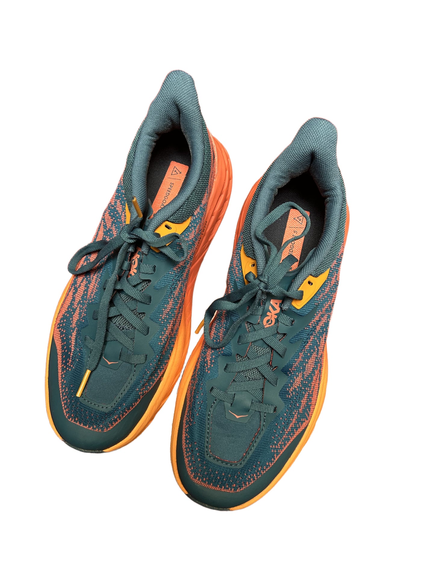 Hoka Speedgoat 5 Mujer Trailrunning Naranja Verde Talla 39