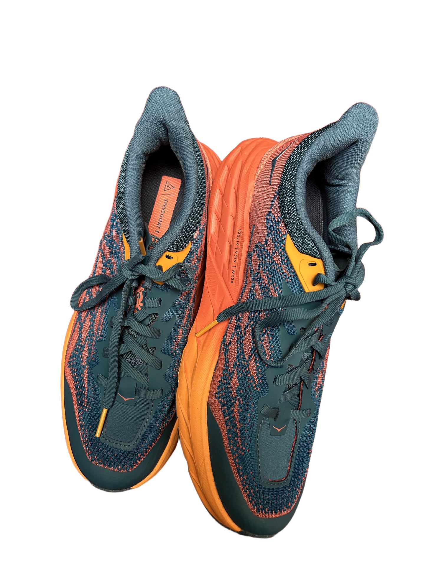 Hoka Speedgoat 5 Mujer Trailrunning Naranja Verde Talla 39